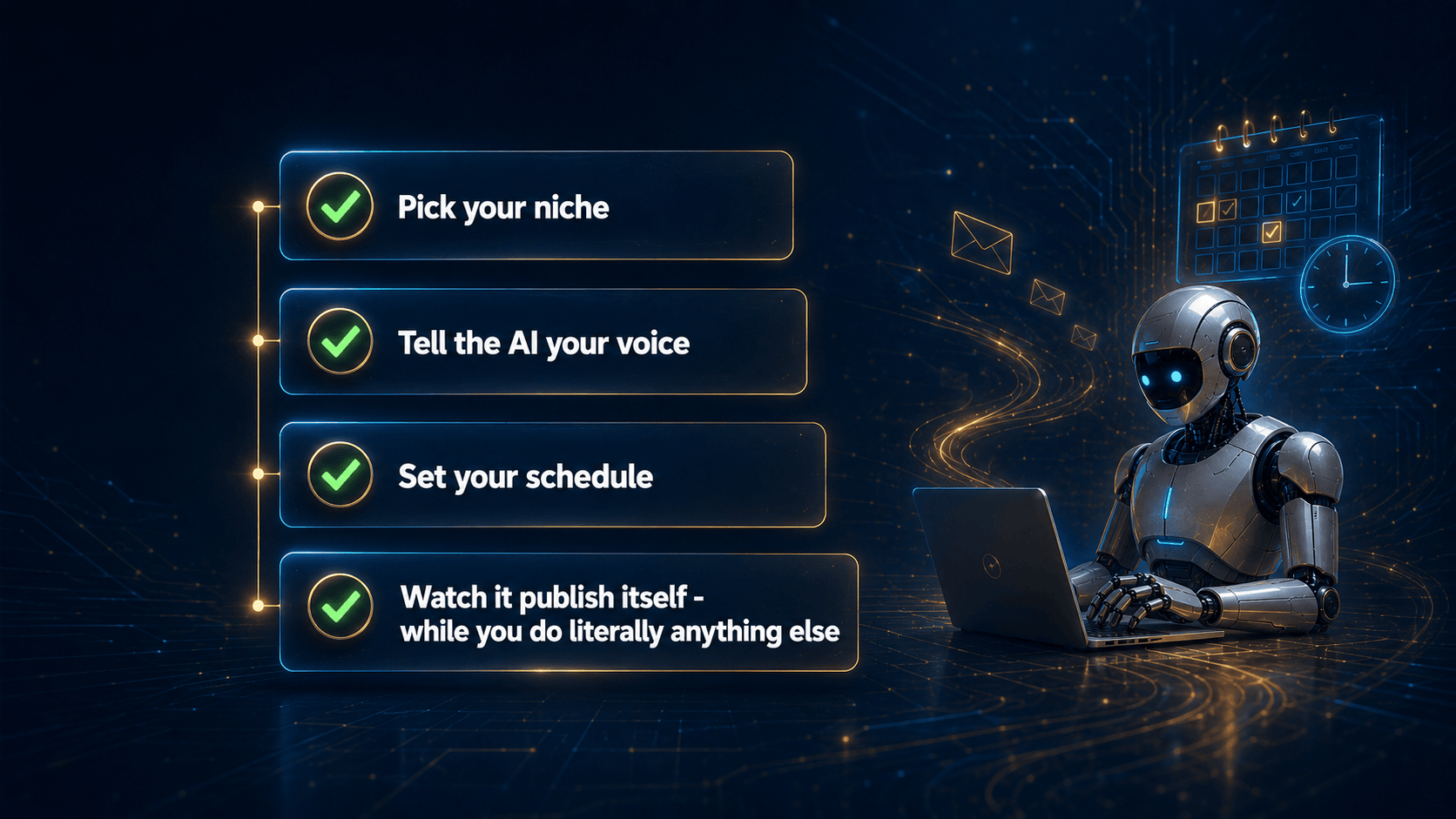 Four-step Newsletter Ninja workflow